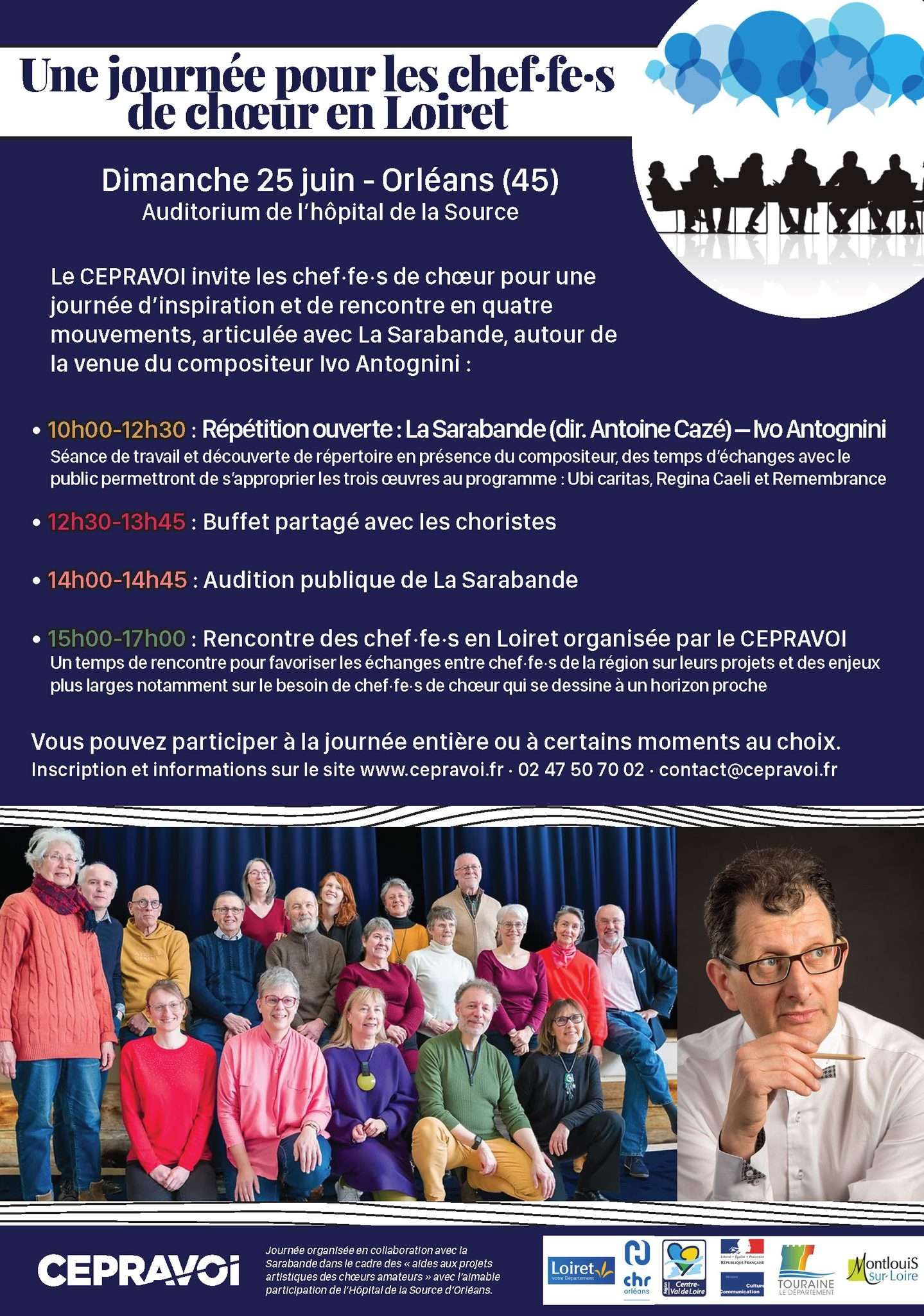 affiche de la rencontre pour les chefs